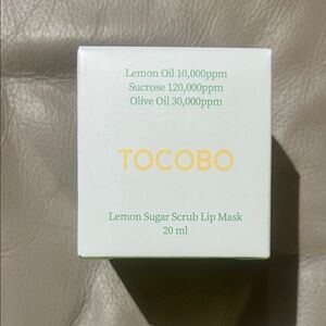 Lemon Sugar Scrub Lip Mask - White and Yellow